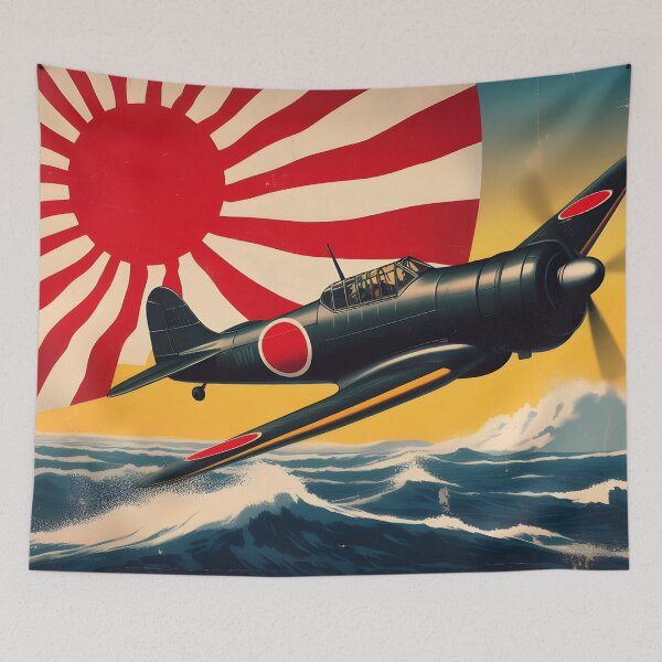 Item preview, Mitsubishi A6M Zero Poster designed and sold by ClassicRetroism.