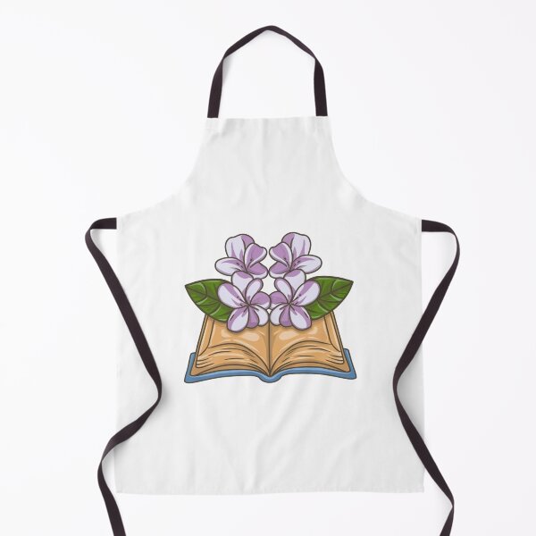 Item preview, Flowers Growing From Book | Four light purple with white Plumeria flowers designed and sold by CircinusStore.