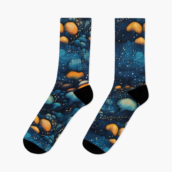Item preview, Luminescent Mushroom Galaxy in Van Gogh Style designed and sold by polonuim210.