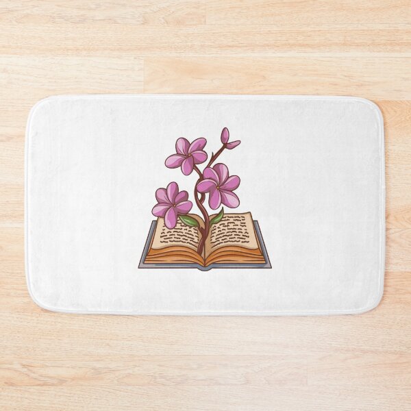 Item preview, Flowers Growing From Book | Light Purple Plumeria flowers designed and sold by CircinusStore.