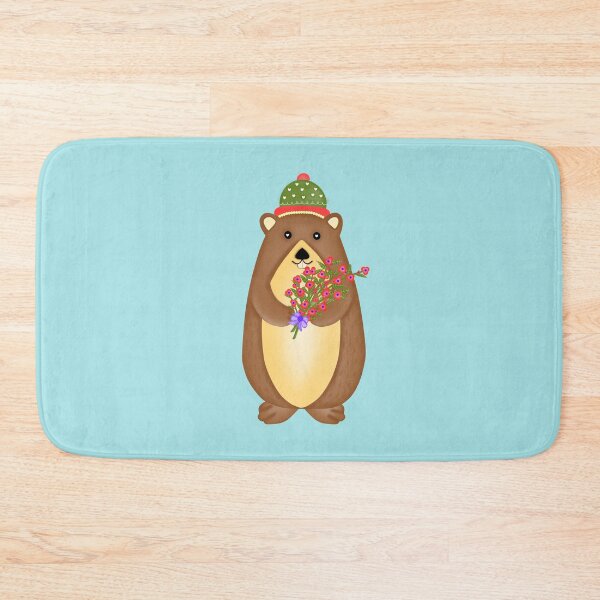 Item preview, Cute groundhog with beautiful flowers.  designed and sold by Onanong2531.