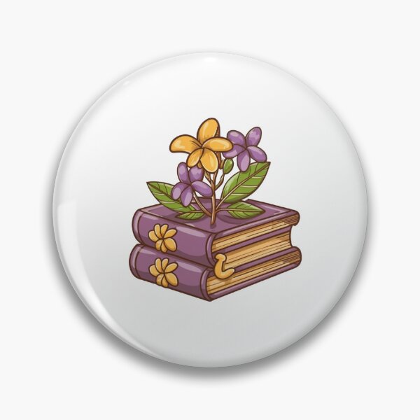 Item preview, Flowers Growing From Book | Light Purple and Yellow Plumeria Flowers designed and sold by CircinusStore.