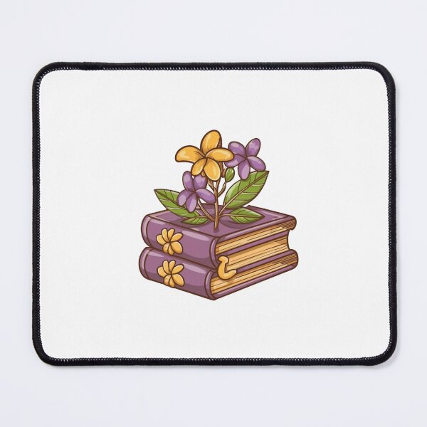 Item preview, Flowers Growing From Book | Light Purple and Yellow Plumeria Flowers designed and sold by CircinusStore.
