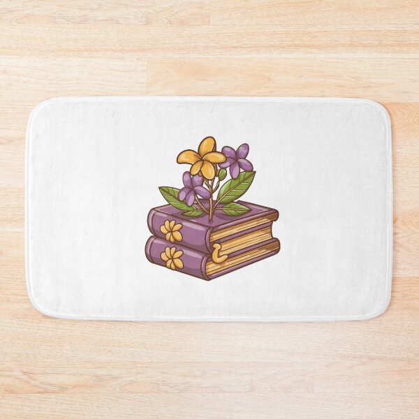 Item preview, Flowers Growing From Book | Light Purple and Yellow Plumeria Flowers designed and sold by CircinusStore.