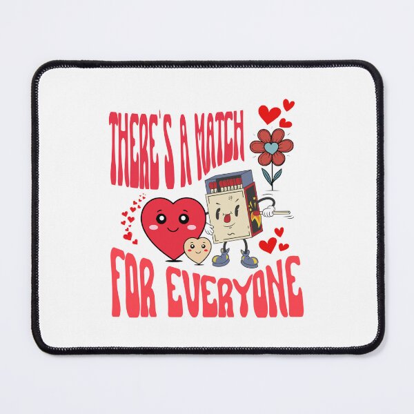 Item preview, There's a match for everyone, vintage matchbox striking a match for his sweetheart designed and sold by BigfeetLittlepaws.