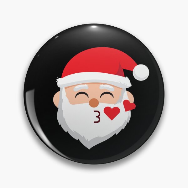Item preview, Santa Emoticons Blowing Kisses Funny Christmas Emoticon Gear designed and sold by DynamicDesign.