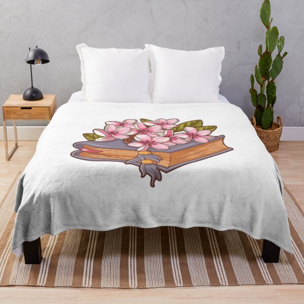 Item preview, Flowers Growing From Book | Light pink petals of Plumeria Flowers designed and sold by CircinusStore.