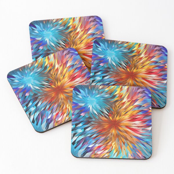 Item preview, Prismatic Fractal Dazzle: A Geometric Color Explosion in Digital Futurism designed and sold by polonuim210.