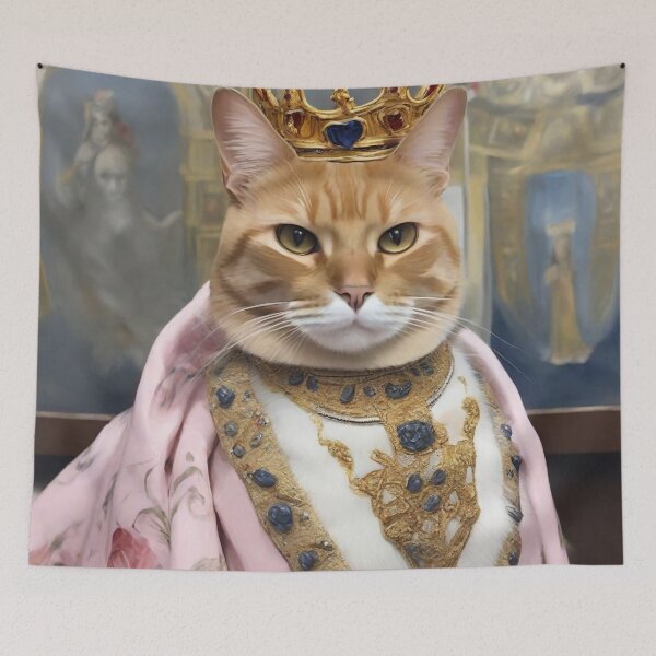 Item preview, Regal Feline Majesty Royal Cat Portrait designed and sold by Tamas Das.