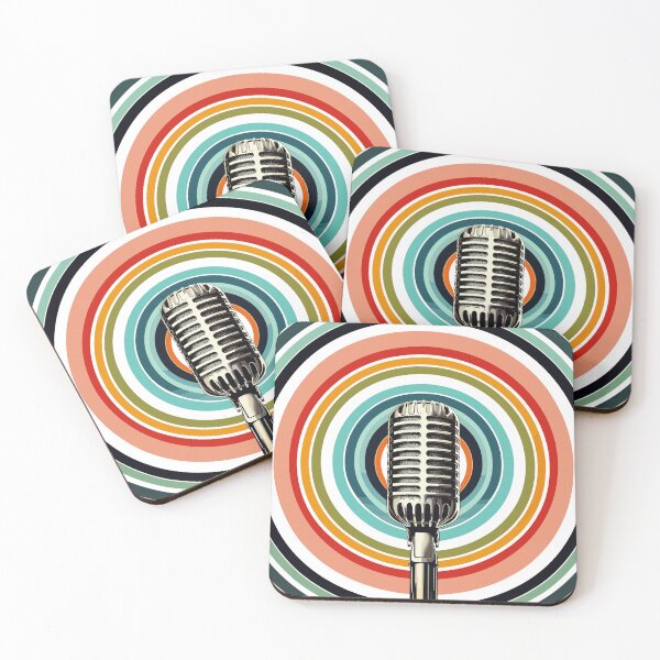 Item preview, Retro Broadcasting Relic: Mid-Century Mic Illustration Print designed and sold by HeavyHits.