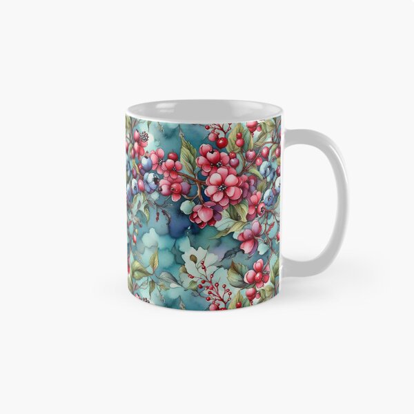 Item preview, Patrón de acuarela Winterberry designed and sold by Patternliss.