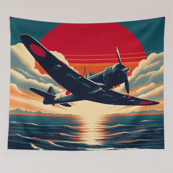 Item preview, Mitsubishi A6M Zero - Japanese WW2 Fighter Plane designed and sold by ClassicRetroism.