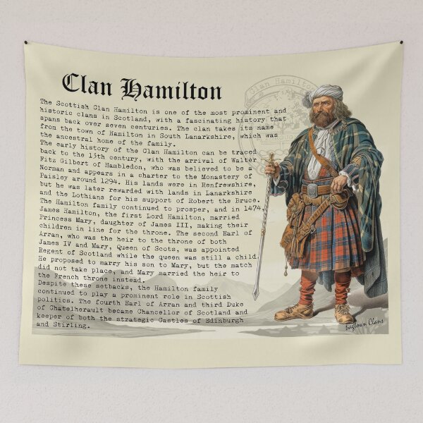 Item preview, Clan Hamilton Scottish History  designed and sold by BagTown Clans.
