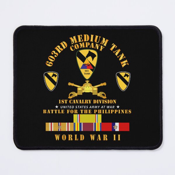 Item preview, Army - 603rd Medium Tank Co  - 1st Cav - Phil - WWII w PAC SVC designed and sold by Military Insignia Products.