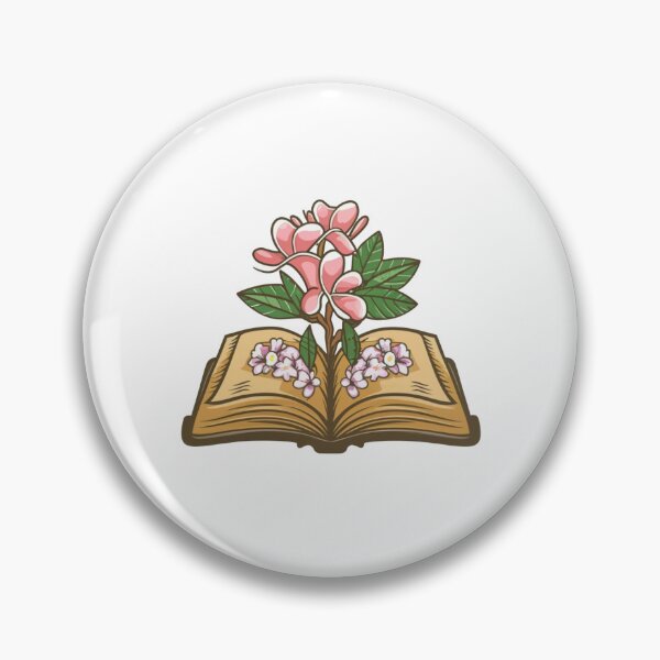 Item preview, Flowers Growing From Book | Light Pink Plumeria Flowers designed and sold by CircinusStore.