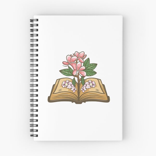 Item preview, Flowers Growing From Book | Light Pink Plumeria Flowers designed and sold by CircinusStore.