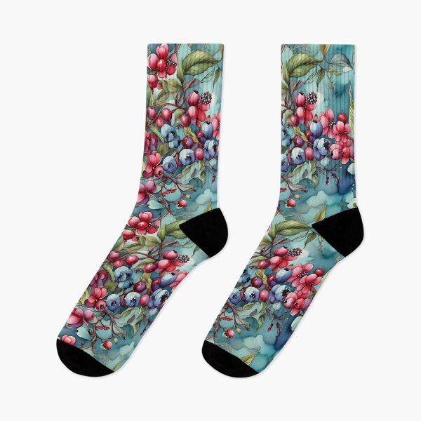 Item preview, Watercolor Winterberry Pattern designed and sold by Patternliss.