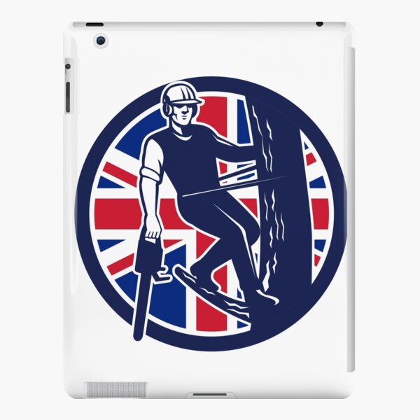 Britische Linienrichter Union Jack Flag Icon Ipad Hulle Skin Von Patrimonio Redbubble