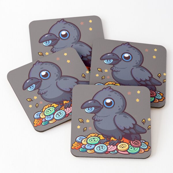 Item preview, Crow Collector of Shiny Things designed and sold by CherryPinkArt.