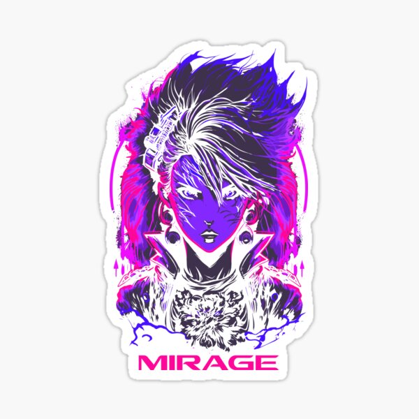 Item preview, Mirage Synthwave Aesthetic Neon designed and sold by halleinstyle.