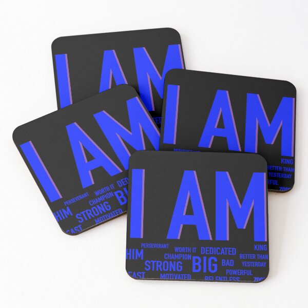 Item preview, ZOOFIT: AFFIRMATIONS (BLUE TEXT) designed and sold by Zoo-by-AJ.