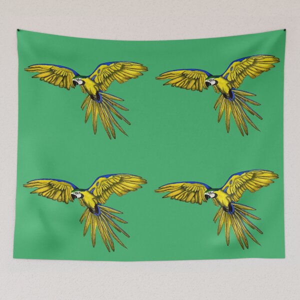 Item preview, Blue and Yellow Macaw Drawing designed and sold by ArtAndBliss.