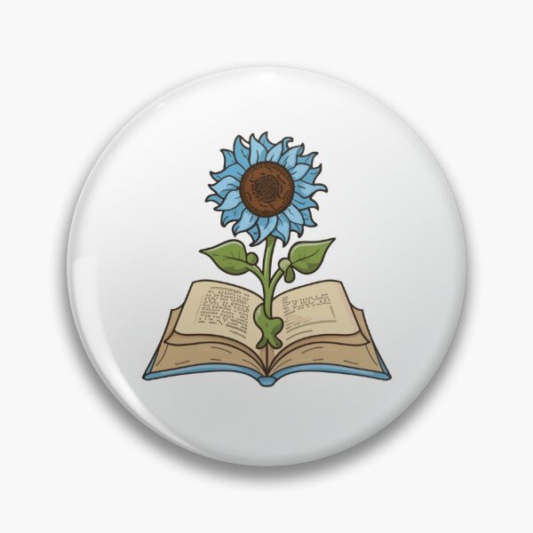 Item preview, Flowers Growing From Book | Special Blue Sunflower | Little Blue Flowers S designed and sold by CircinusStore.