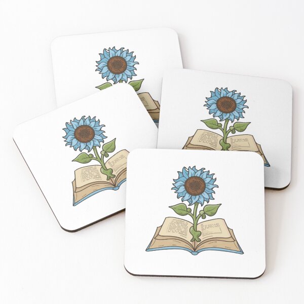 Item preview, Flowers Growing From Book | Special Blue Sunflower | Little Blue Flowers S designed and sold by CircinusStore.