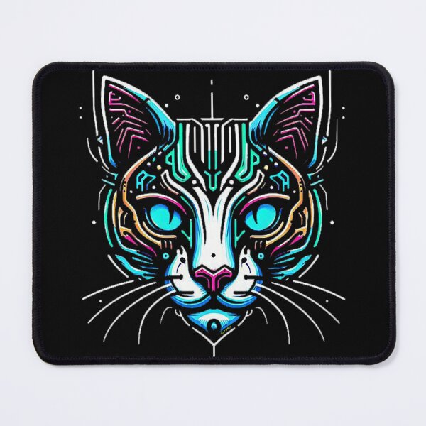 Item preview, Pinstriping Synth cat cyber designed and sold by Synthdrom.