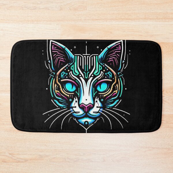 Item preview, Pinstriping Synth cat cyber designed and sold by Synthdrom.