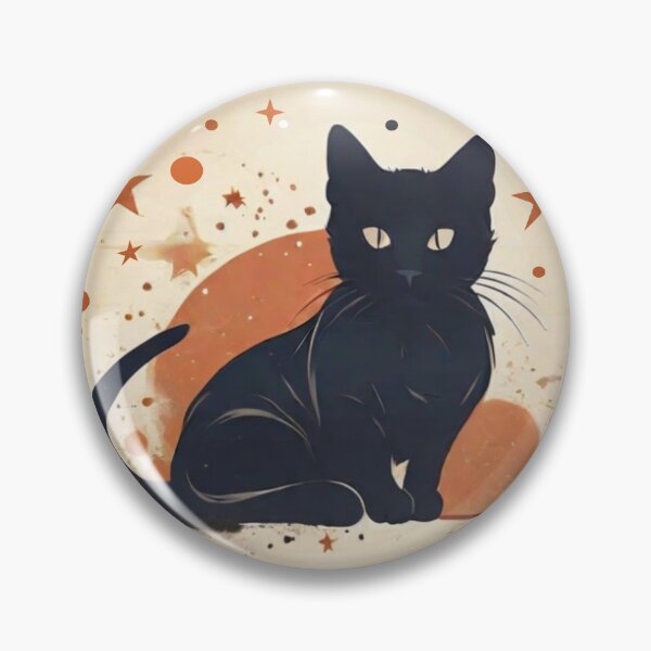 Item preview, "Celestial Cat: Minimalist Echoes of Vintage Curiosity" designed and sold by Mahilis.