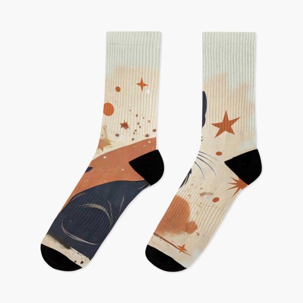 Item preview, "Celestial Cat: Minimalist Echoes of Vintage Curiosity" designed and sold by Mahilis.