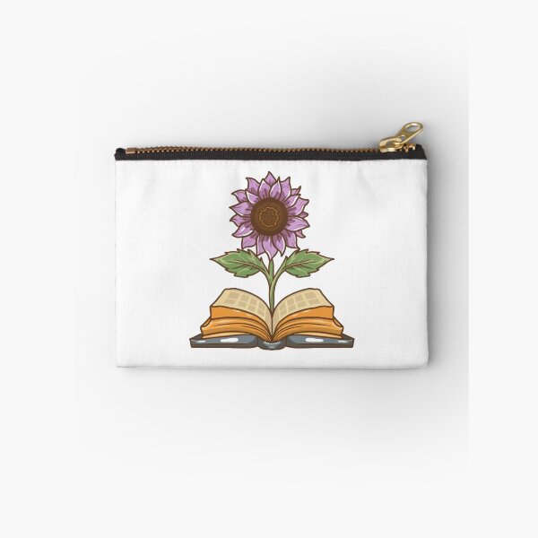 Item preview, Flowers Growing From Book | Violet Sunflower designed and sold by CircinusStore.