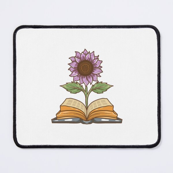 Item preview, Flowers Growing From Book | Violet Sunflower designed and sold by CircinusStore.