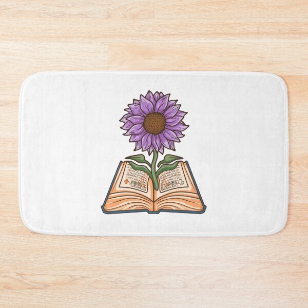 Item preview, Flowers Growing From Book | Special Violet Sunflower designed and sold by CircinusStore.