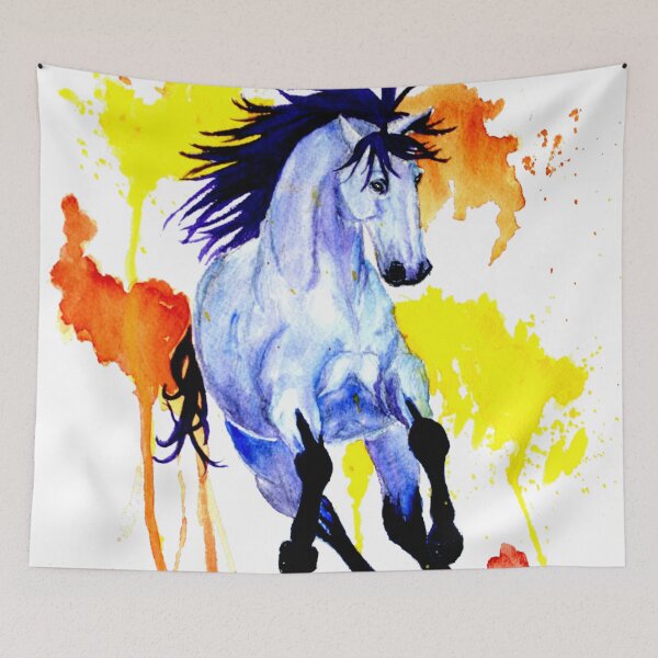 Item preview, Abstract Colorful Watercolor Horse designed and sold by CHWebbArt.