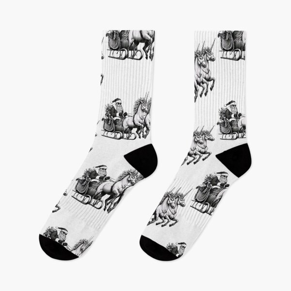 Item preview, Santa Claus with unicorns designed and sold by 506DesignsCR.