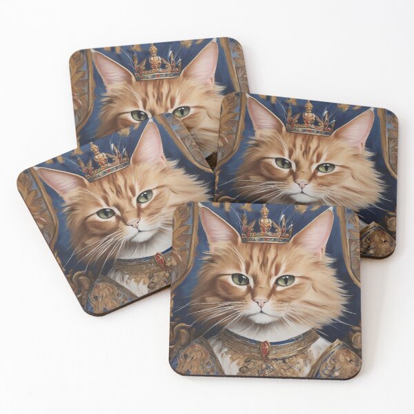 Item preview, Purr-fectly Royal Cat Monarchy Portrait designed and sold by Tamas Das.