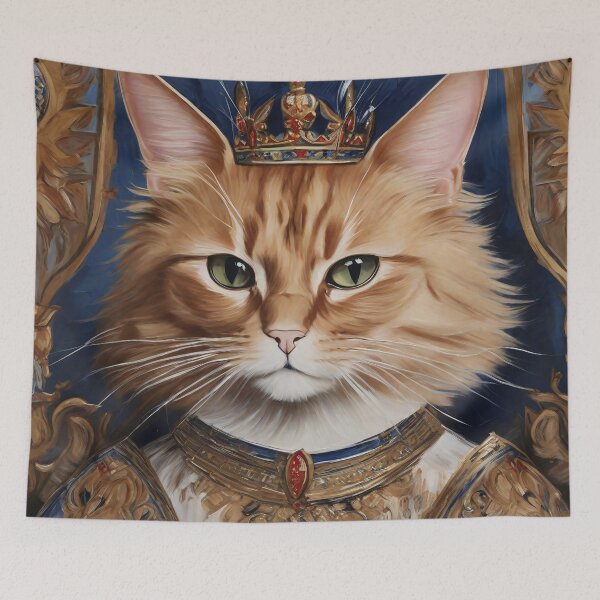 Item preview, Purr-fectly Royal Cat Monarchy Portrait designed and sold by Tamas Das.