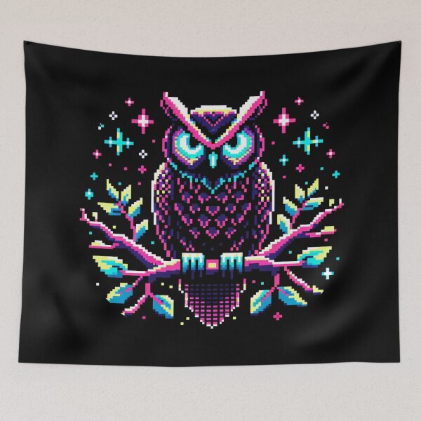 Item preview, Neon Nocturnal Wisdom designed and sold by PixelPunkster.