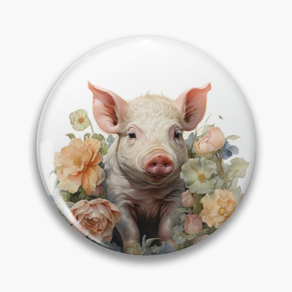 Item preview, Pig & Flower  designed and sold by echooche.