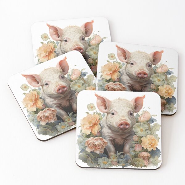 Item preview, Pig & Flower  designed and sold by echooche.