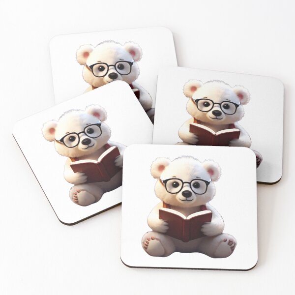 Item preview, Clipart of a cute bear wearing glasses.  designed and sold by Vegasstickers.