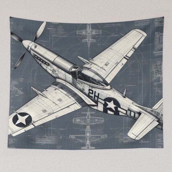 Item preview, P51 Mustang designed and sold by ClassicRetroism.