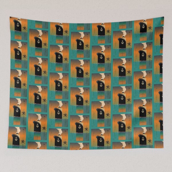 Item preview, Cruiseliner - Bon voyage retro poster style  designed and sold by Beesty.