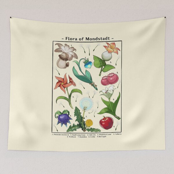Item preview, Flora of Mondstadt designed and sold by Milmino.