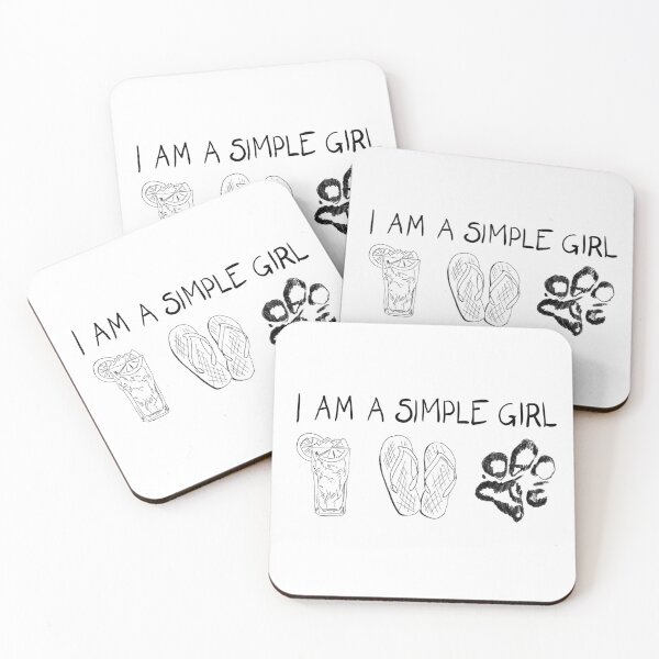 Item preview, I am a Simple Girl designed and sold by StickerDonArt.