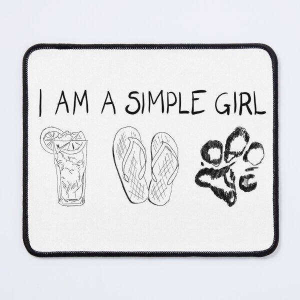 Item preview, I am a Simple Girl designed and sold by StickerDonArt.