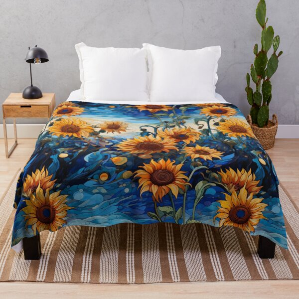 Item preview, Sunflower in the Bright Blue Skies designed and sold by NeuroBrush.