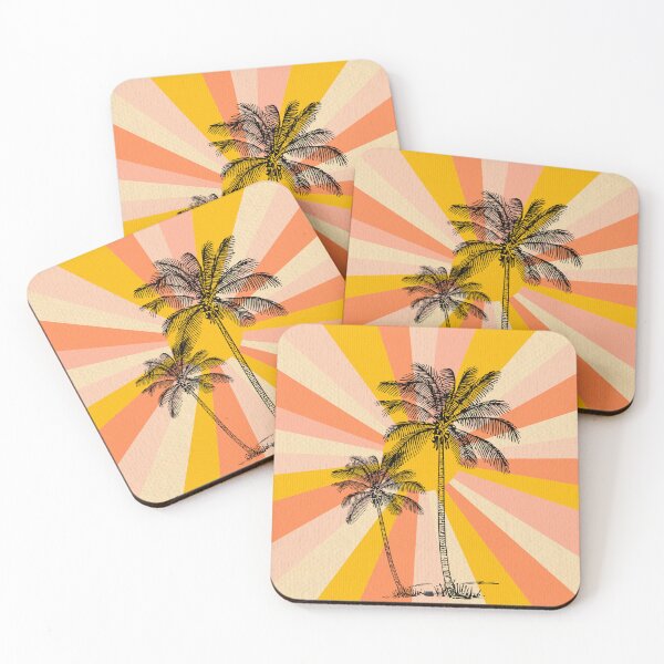 Item preview, Retro vintage coconut trees designed and sold by Rbnano.